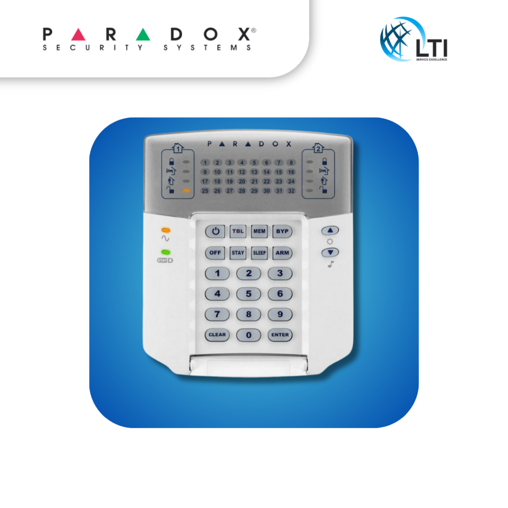 K32LED+ 32-Character Hardwired LED Keypad Module | Distributor Paradix | PT. Lax Teknologi Indonesia