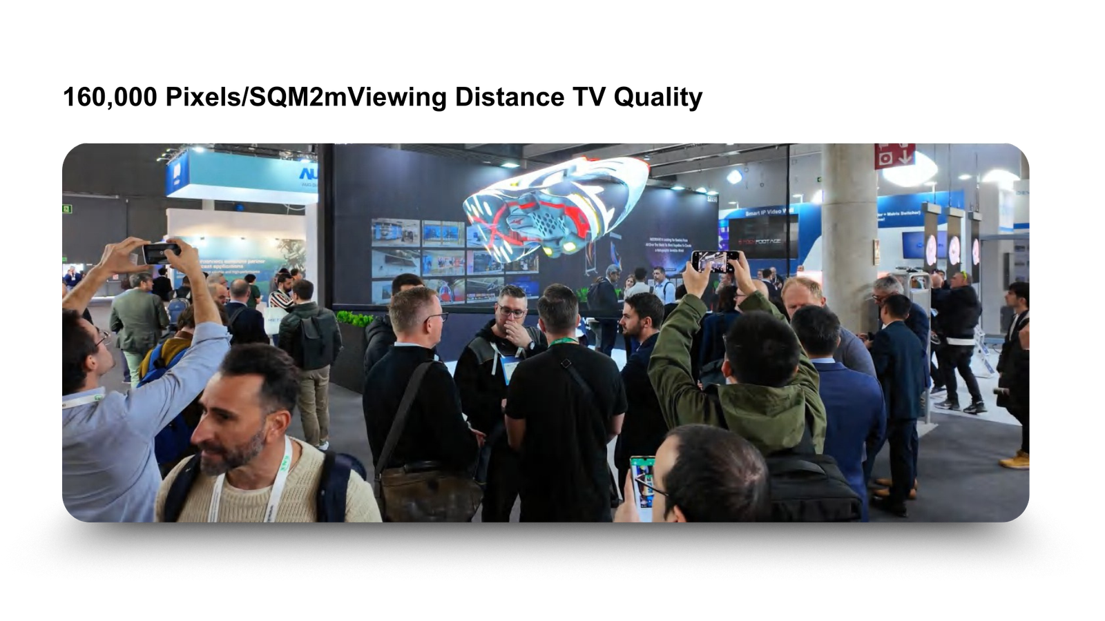 160,000 Pixels/SQM2mViewing Distance TV Quality